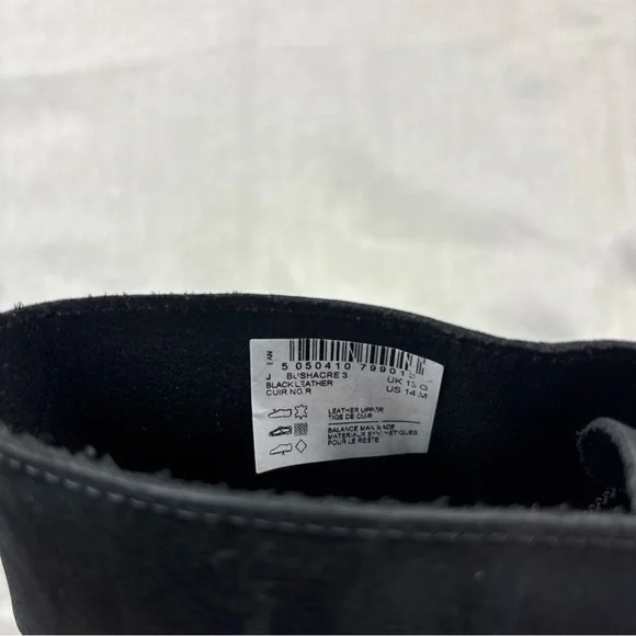 Clarks Men's Bushacre 3 Chukka Boot 261-53529 BLACK LEATHER MENS SIZE 14M - Picture 5 of 6